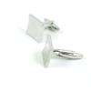 1 Pair Cufflinks Cuff Links Classic Fashion Jewelry Party Gift Wedding 242074 Silver Wave Square view 1