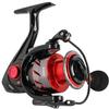 Sougayilang Fishing Reel Ultra Smooth Powerful,13+1BB Spinning Reel,Lightweight Graphite Frame, CNC Aluminum Spool for Freshwater(red 5000) view 1
