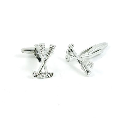 1 Pair Cufflinks Cuff Links Classic Fashion Jewelry Party Gift Wedding 542396 Shinning Silver Golf