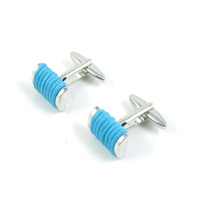 1 Pair Cufflinks Cuff Links Classic Fashion Jewelry Party Gift Wedding 709875 Light Blue Rope