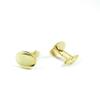 1 Pair Cufflinks Cuff Links Classic Fashion Jewelry Party Gift Wedding 522205 Golden Round view 1