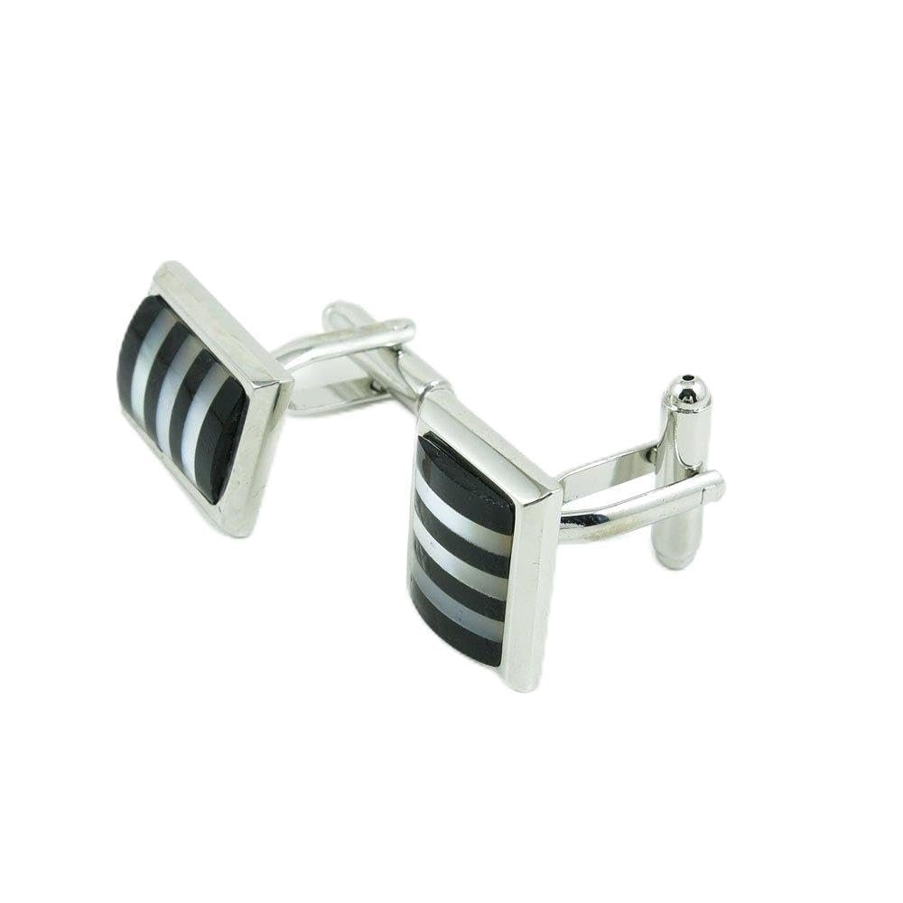 1 Pair Cufflinks Cuff Links Classic Fashion Jewelry Party Gift Wedding 852494 Zebra Block
