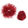 Cheerleading Pom Poms,1 Pair Plastic Ring 50g Cheering Squad for Both Kids College and High Competition Cheering Sports Events (Red) view 1