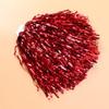 Cheerleading Pom Poms,1 Pair Plastic Ring 50g Cheering Squad for Both Kids College and High Competition Cheering Sports Events (Red) view 3