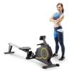 Circuit Fitness Deluxe Foldable Magnetic Rowing Machine with 8 Resistance Settings & Transport Wheels AMZ-986RW view 1