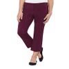 Max & Mia Ladies' Capri Dress Pant, Variety (XS, Burgundy) view 1