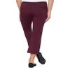 Max & Mia Ladies' Capri Dress Pant, Variety (XS, Burgundy) view 2