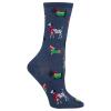 Hot Sox womens Holiday Fun Novelty Fashion Crew Casual Sock, Denim, 4 10 US view 1