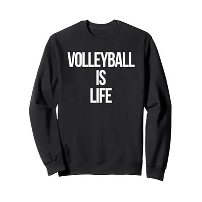 Cute College Volleyball Sweat Shirt For Teen Girls and Women