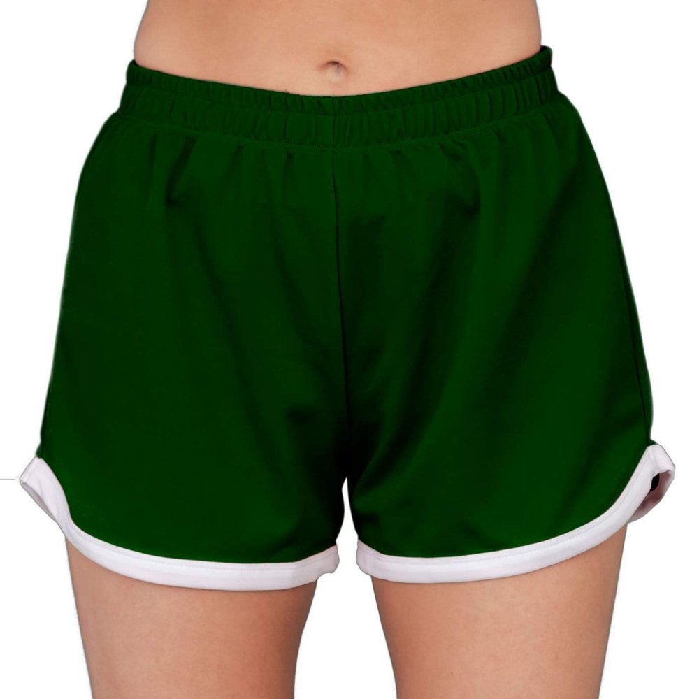 Costume Agent Adult Unisex Lightweight Workout Green Running Shorts (Green X-Large)