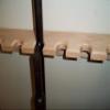 Handmade Beauty Oak Closet Gun Rack - Single Barrel Model view 3
