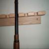 Handmade Beauty Oak Closet Gun Rack - Single Barrel Model view 4