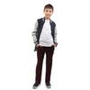Buyless Fashion Boys Pants Flat Front Fit Casual Corduroy Solid Color - 19W1824-DBL-20 Denim-Blue view 2