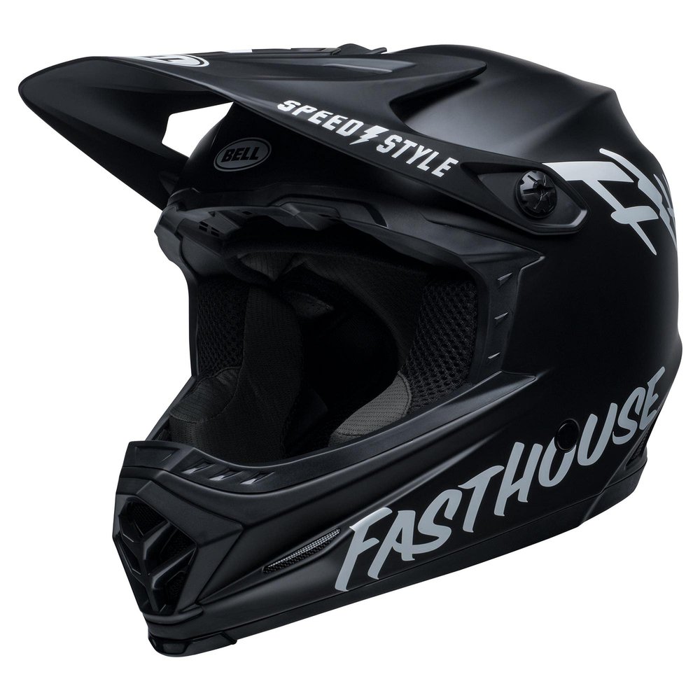 BELL Full-9 Fusion MIPS Adult Full Face Bike Helmet - Fasthouse Matte Black/White (2023), X-Large (59-61 cm)