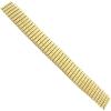 16mm Milano Gold Tone Stainless Steel Round Links Mens Expansion Watch Band 3011 view 3