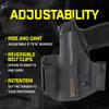 Watchdog Tactical, G17/22 Holster, Left-Handed, Black, OWB/IWB view 3