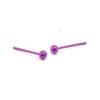 LaTisoro 3mm Pink Titanium Ball Stud Earrings for Sensitive Ears view 1