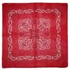 MWS 22"x22" Red Paisley Design #2 100% Cotton Bandanna view 1