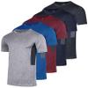 Real Essentials 5 Pack: Mens Short Sleeve Dry Fit T-Shirts  Moisture Wicking Athletic Workout Gym Fitness Casual Tees, Set 6, XX-Large view 1