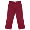 Buyless Fashion Boys Pants Flat Front Fit Casual Corduroy Solid Color - 19W1824-BRG-20 Burgundy
