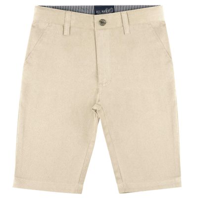 Buyless Fashion Boys Shorts Pants Flat Front Cotton Casual Straight Cut - 18S1624-S-BEG-2 Beige