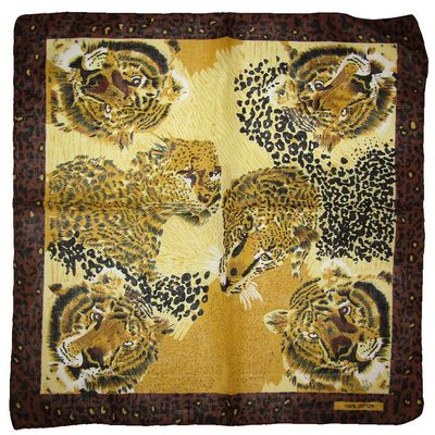 MWS 22"x22" Safari Cheetah Lion Tiger Animal Print 100% Cotton Bandanna
