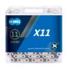 KMC X11 11 Speed Chain (Packaging May Vary), Silver/Black, 118 Link view 1