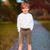 Buyless Fashion Boys Shorts Pants Flat Front Cotton Casual Straight Cut - 18S1624-S-BLK-5 Black view 2
