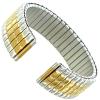 18mm Milano Two ToneStainless Steel Mens Expansion Straight End Watch Band 501 view 1