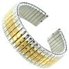 18mm Milano Two ToneStainless Steel Mens Expansion Straight End Watch Band 501 view 2