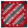 MWS Wholesale Lot of 3 Texas USA Red White Blue Stars 100% Cotton 22"x22" Bandanna view 1