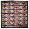 MWS 22"x22" Multi-Color Butterfly Black 100% Cotton Bandanna view 1