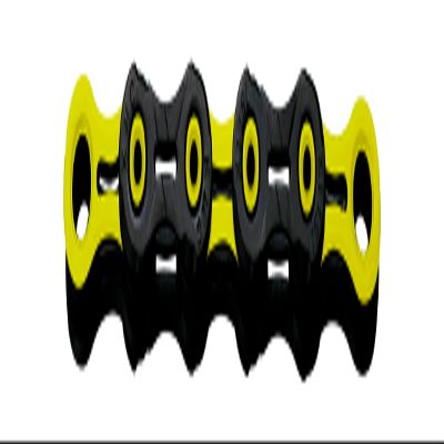 KMC Unisex's DLC 11 Chain, Black/Yellow, 1/2 x 11/128