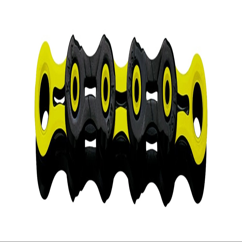 KMC Unisex's DLC 11 Chain, Black/Yellow, 1/2 x 11/128
