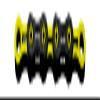 KMC Unisex's DLC 11 Chain, Black/Yellow, 1/2 x 11/128 view 1
