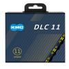 KMC Unisex's DLC 11 Chain, Black/Yellow, 1/2 x 11/128 view 2