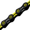 KMC Unisex's DLC 11 Chain, Black/Yellow, 1/2 x 11/128 view 3