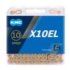 KMC Unisex's X10el Chain, Ti-N Gold, 114 Link view 1