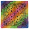 MWS Wholesale Lot of 3 Rainbow Skull & Paisley Printed 100% Cotton 22"x22" Bandanna view 1