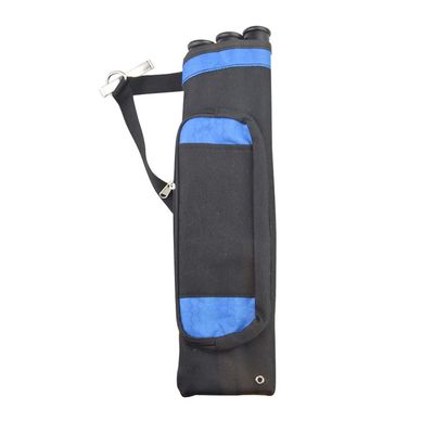 Archery 3 Tubes Arrow Quiver Hip Waist Hanged Arrow Bag Outdoor Targeting Shooting Archery Quiver (Black)