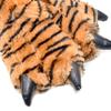 Millffy Funny Slippers Grizzly Bear Stuffed Animal Furry Claw Paw Slippers Toddlers, Kids & Adults Costume Footwear (Small - (Little Kids), Bengal Tiger) view 3
