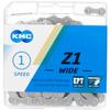 KMC Unisex's EPT Z1 Wide Chain, Dark Silver, 128 Link view 1