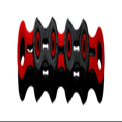 KMC Unisex's Black/Red DLC 11 Chain, 1/2 x 11/128