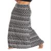 EXCHIC Women's Boho Flod Over Long Maxi Skirt Elastic High Waisted Long Skirts for Women (1, Small) view 1