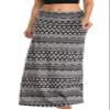 EXCHIC Women's Boho Flod Over Long Maxi Skirt Elastic High Waisted Long Skirts for Women (1, Small) view 2