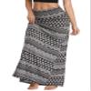 EXCHIC Women's Boho Flod Over Long Maxi Skirt Elastic High Waisted Long Skirts for Women (1, Small) view 3