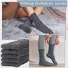 EBMORE 5 Pairs Merino Wool Socks for Women Thermal Warm Thick Winter Hiking Knit Cozy Crew Duty Work Soft Socks Stocking Stuffers Gift for Ladies 5 Pack(Grey(5 Pairs)) view 3