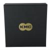 KMC DLC 12 Chain, Black/Green, 1/2' x 11/128', 12-Speed Bicycle Chain, Double Strand, Alloy Steel view 4