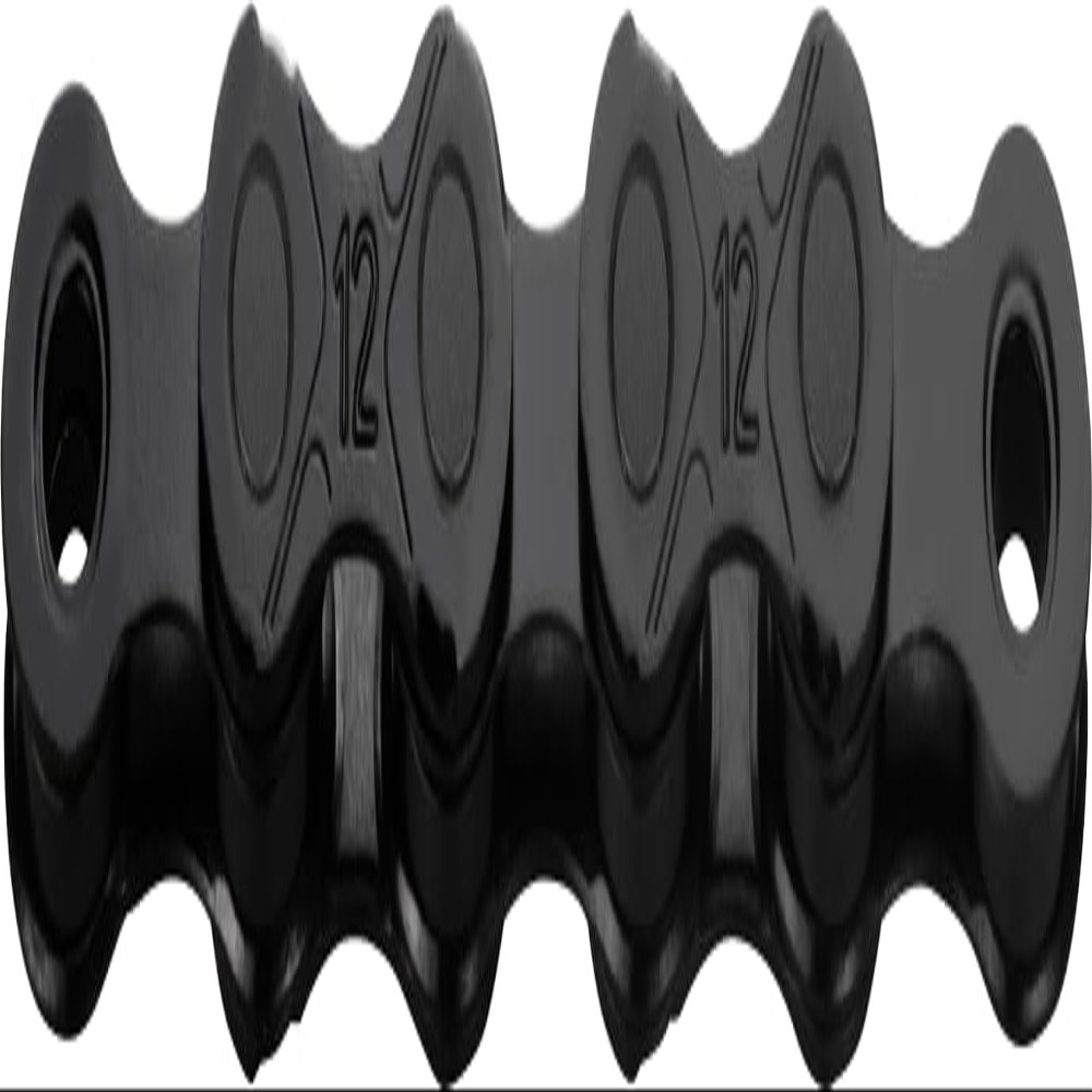 KMC Unisex's DLC 12 Chain, Black, 1/2 x 11/128