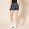 Amazon Essentials Women's Mid-Rise Slim Fit 4" Denim Shorts, Dark Denim, 8 view 3